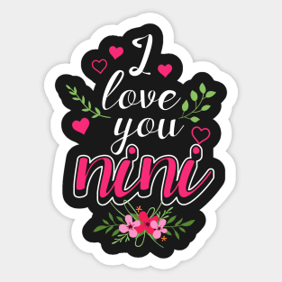 I love You Nini Sticker